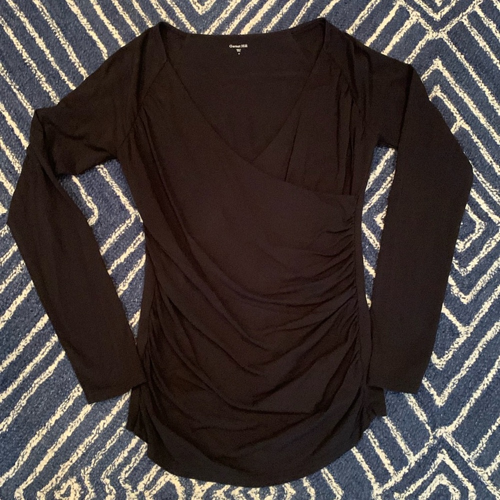 Black wrap top